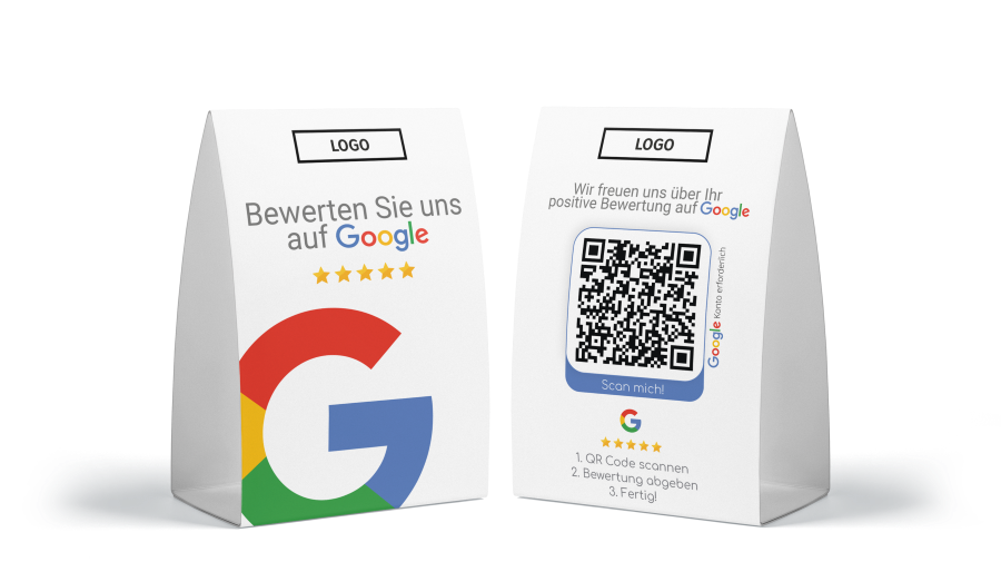 tischaufsteller google