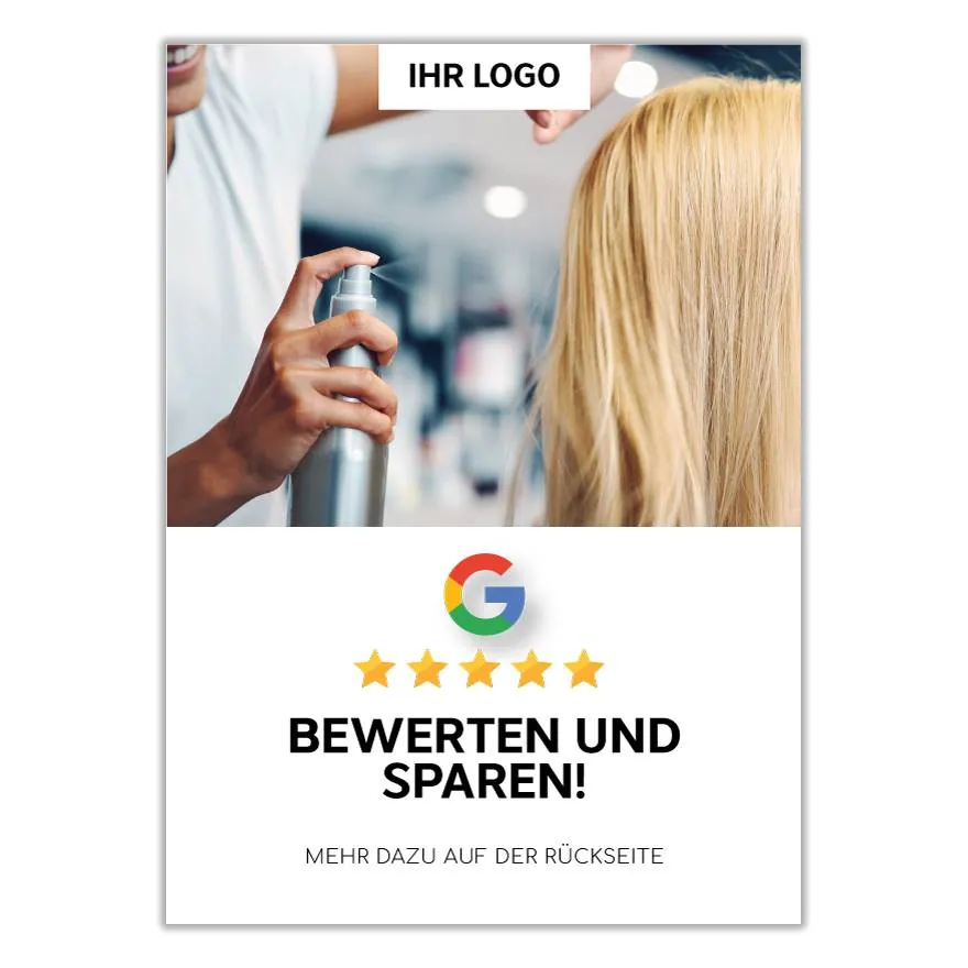 Google Bewertungskarte Spar Aktion – Ansicht 2