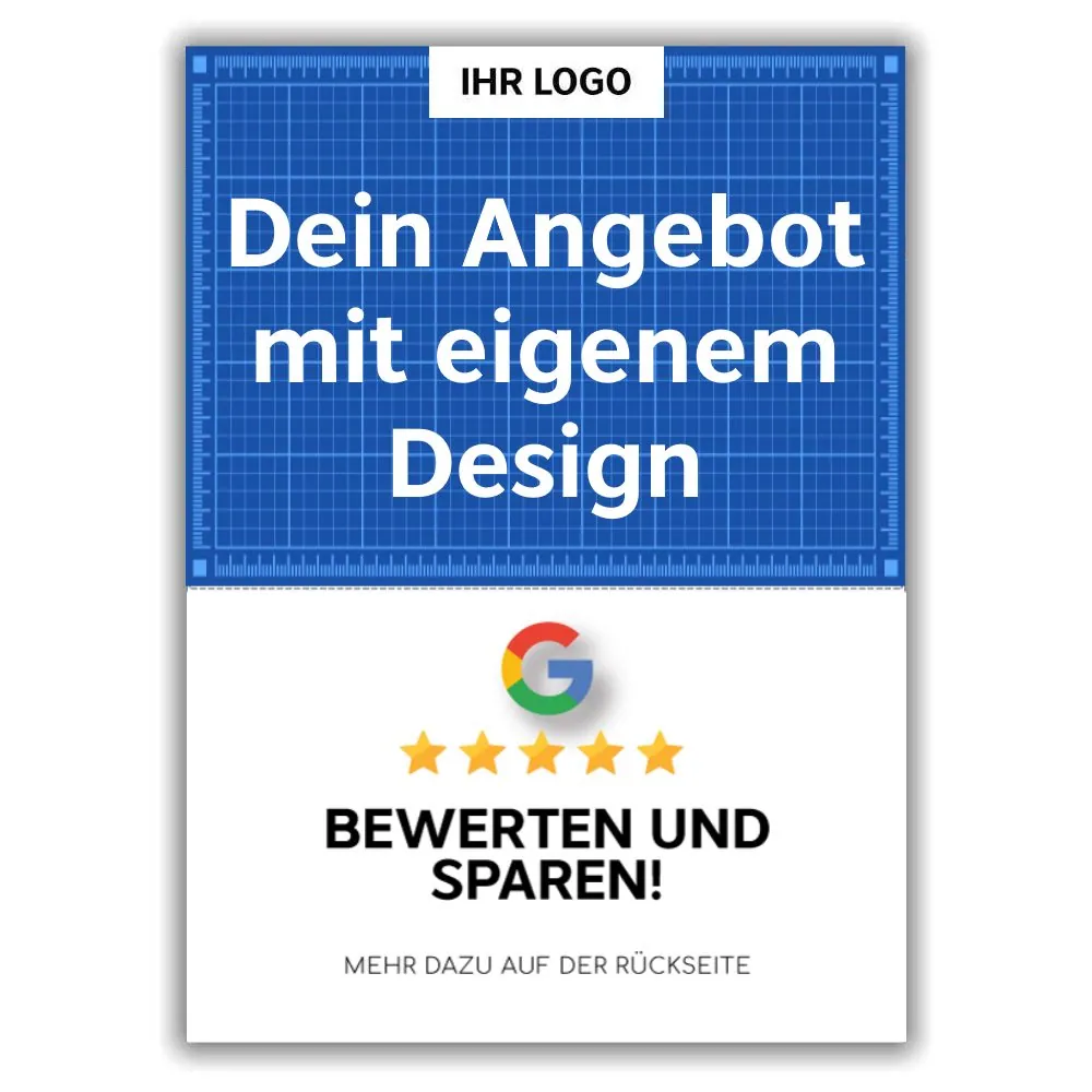 Google Bewertungskarte Spar Aktion