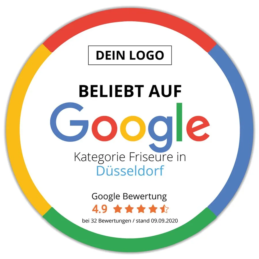 Beliebt auf Google Aufkleber – Ansicht 2