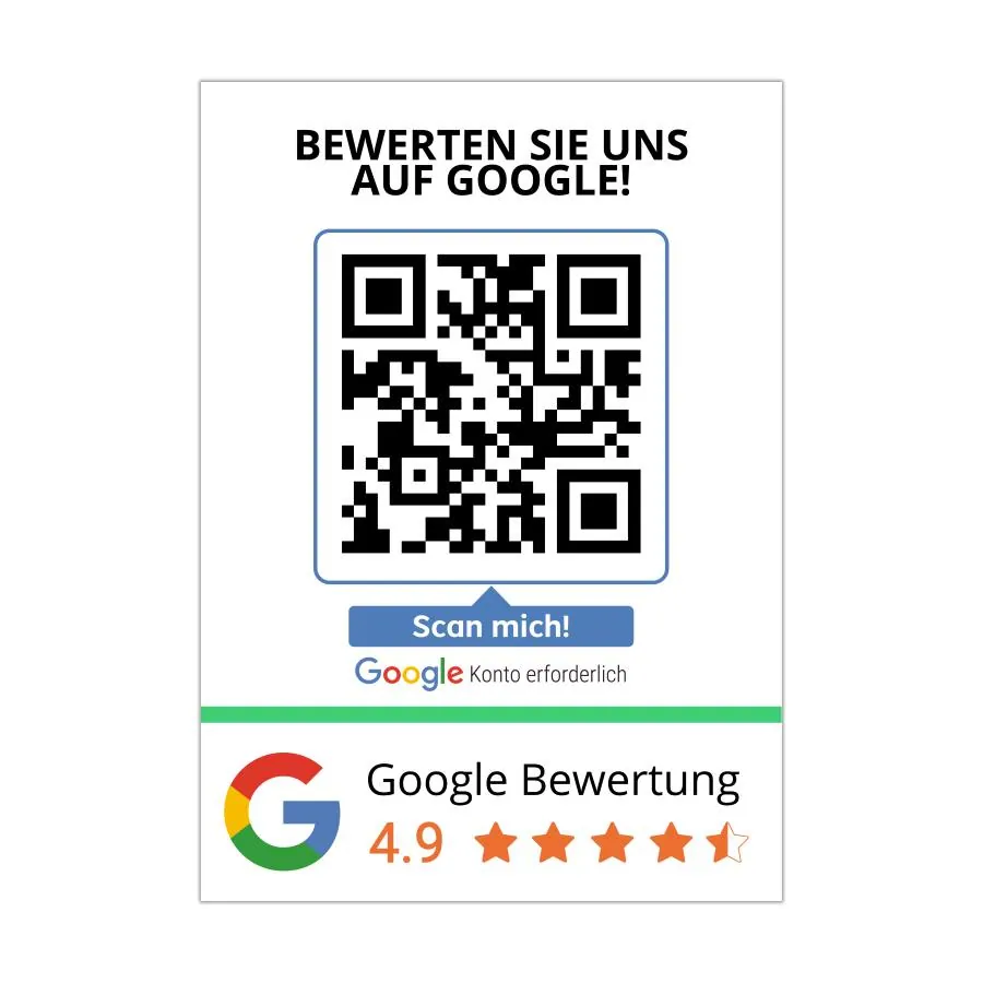 Google Aufkleber mit QR Code – Ansicht 2