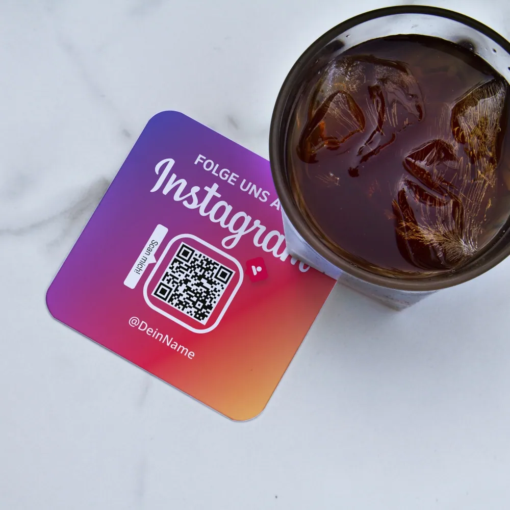 Instagram Bierdeckel Color Square – Ansicht 2