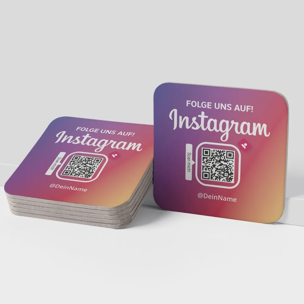 Instagram Bierdeckel