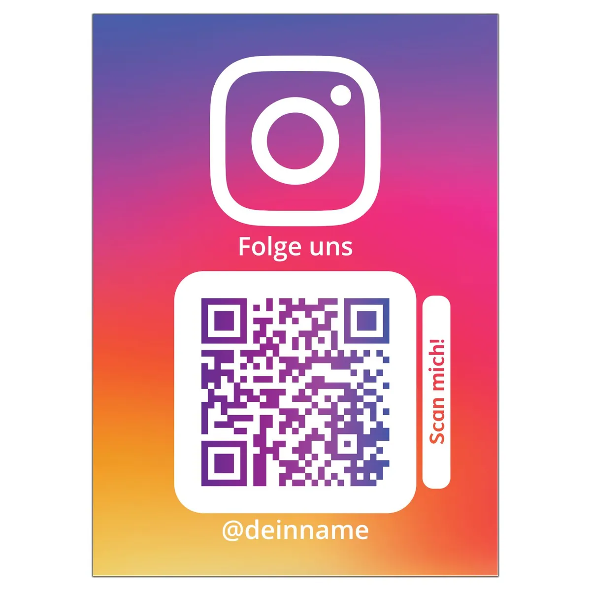 Instagram Aufkleber Hochkant Color 2021 – Ansicht 2