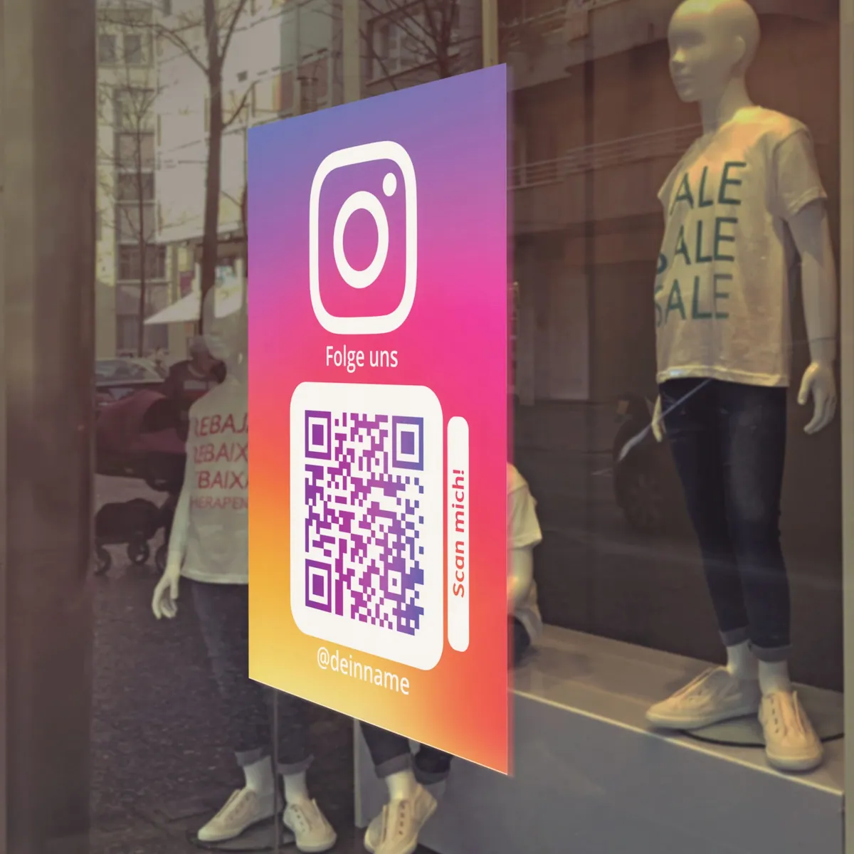 Instagram Aufkleber Hochkant Color 2021