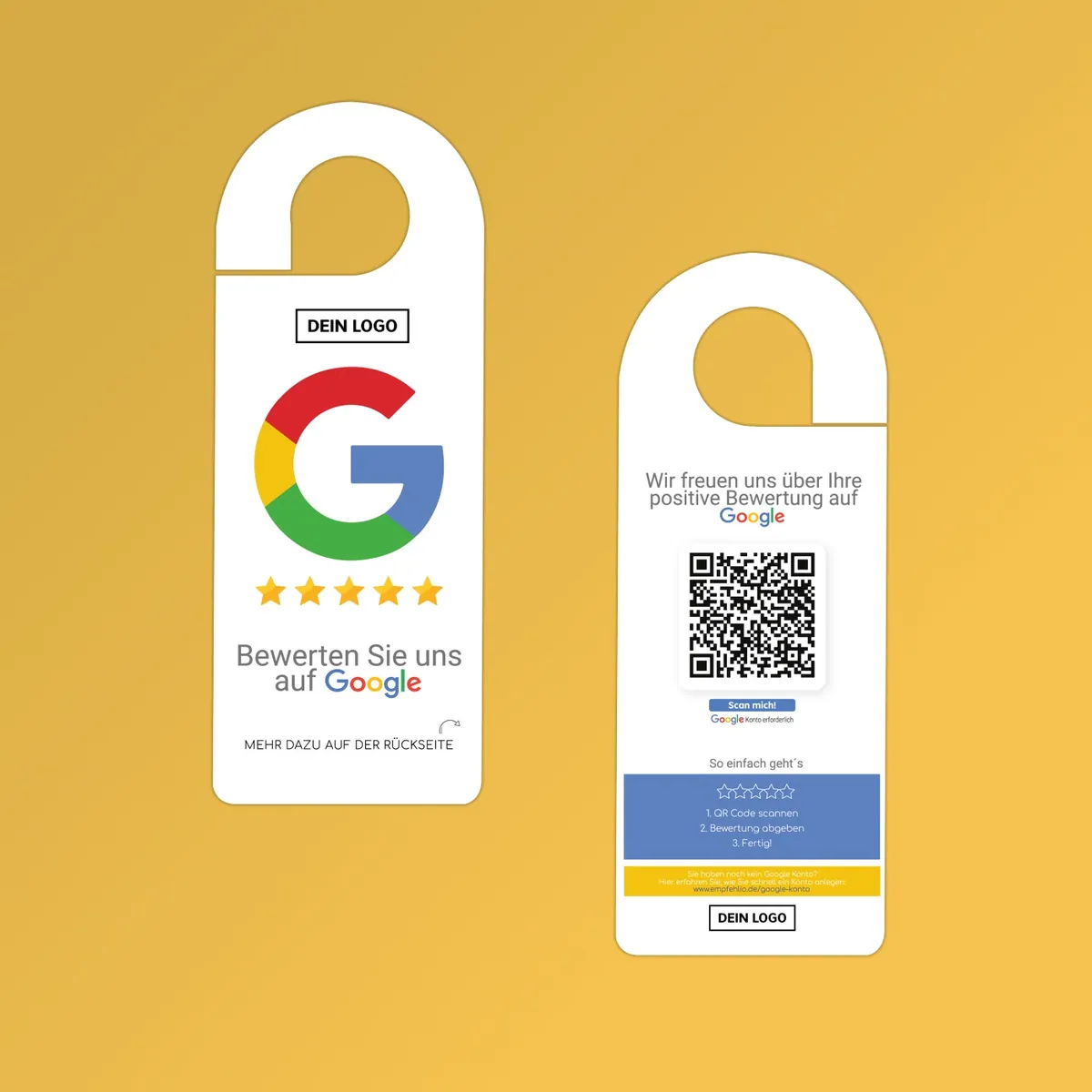 Bewerten Sie uns auf Google Hotel Türanhänger