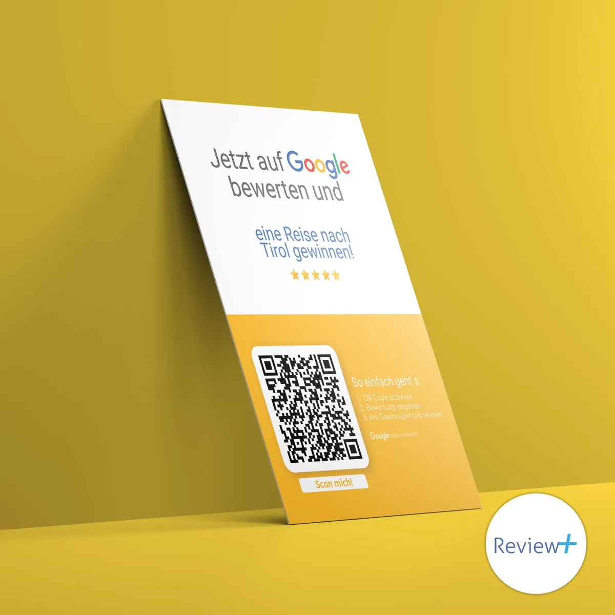 Review+ Google Bewertungskarte Gewinnspiel – Ansicht 2
