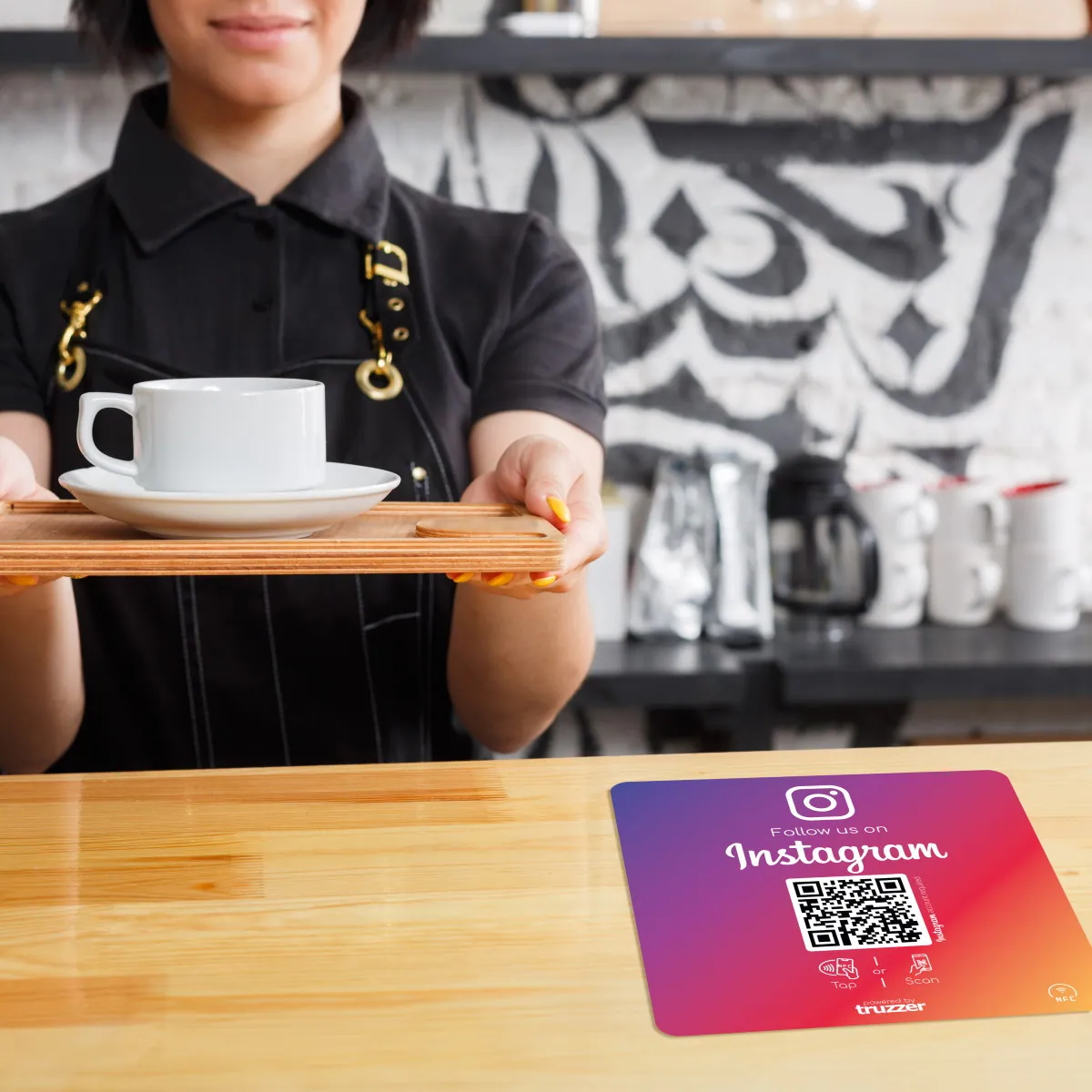 Instagram NFC Sticker „Square“ mit Instagram QR Code – Ansicht 2