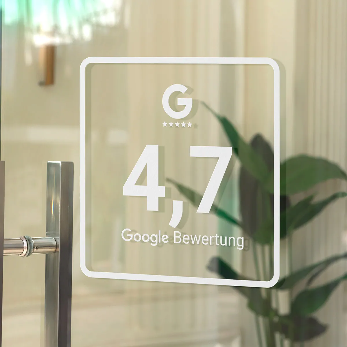 Google Score Aufkleber „Square“