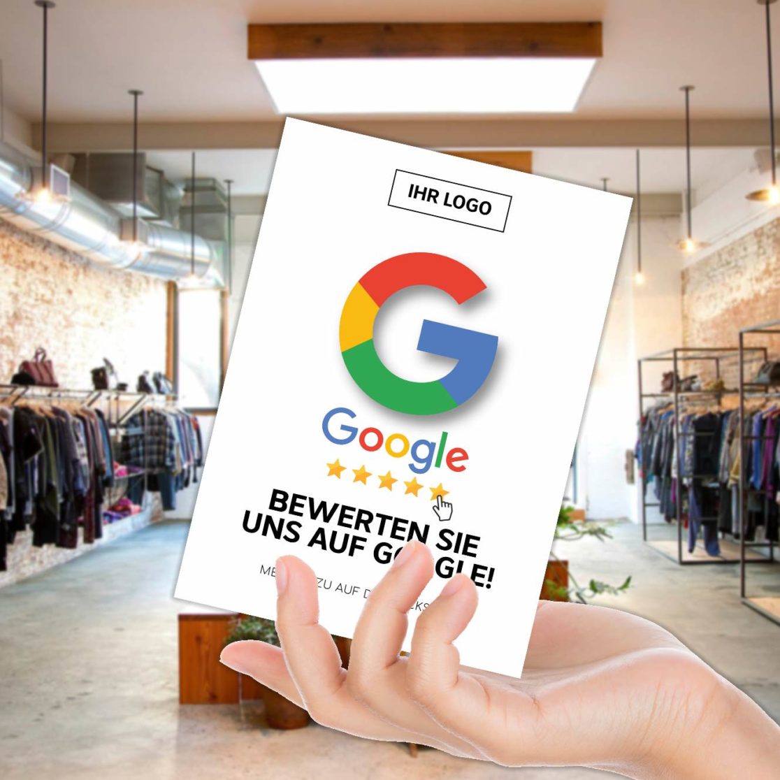 Bitte Bewerten Sie Uns Auf Google Google Bewertungskarten - empfehlio