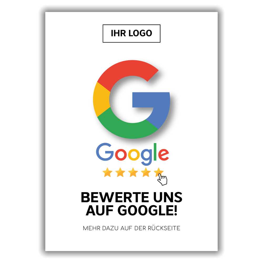 Google Bewertungskarte "Minimal" empfehlio