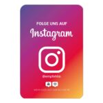 Suivez-nous sur Instagram. Carte de visite «&nbsp;Couleur&nbsp;» avec code QR Instagram – Image 2