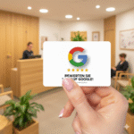 Bewerten Sie uns auf Google Visitenkarte Icon mit Google Bewertung QR Code – Bild 2