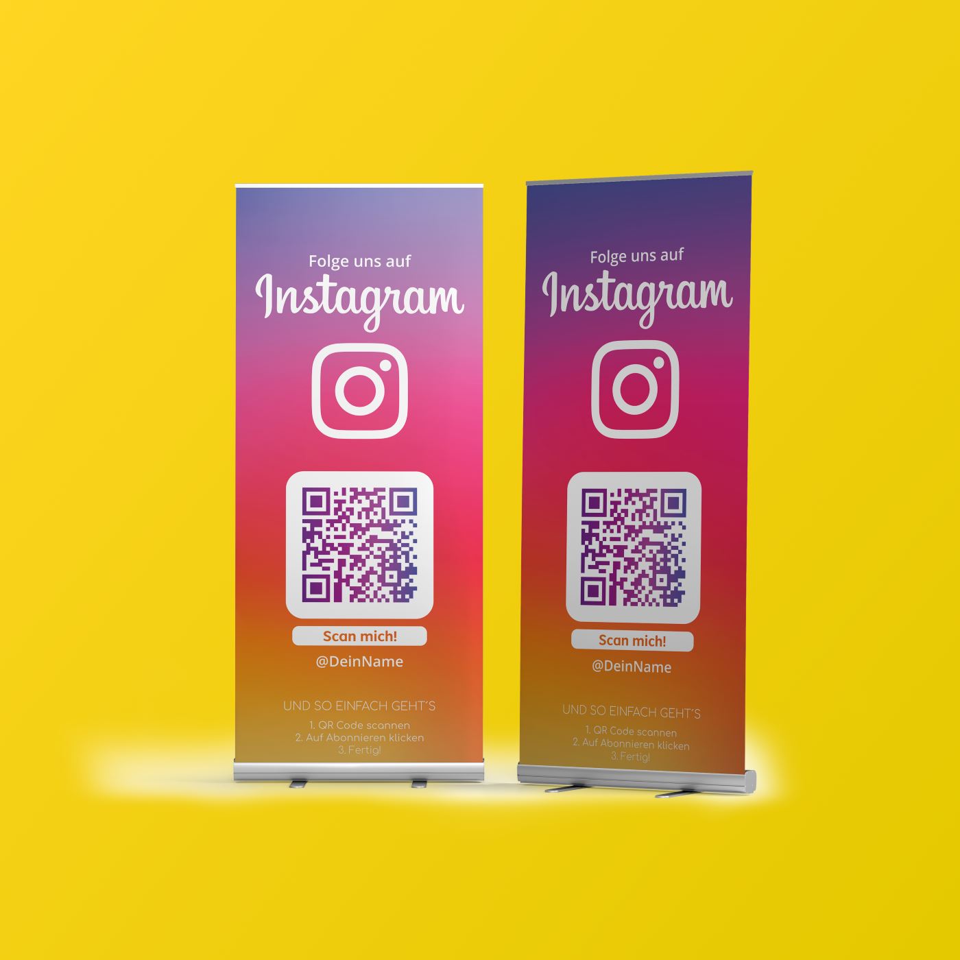 Instagram Roll Up Banner Color – Bild 2