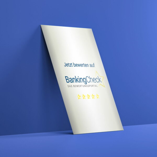 Bewerten Sie uns auf BankingCheck Karte Silver