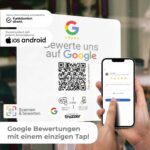 Google Bewertung NFC Aufkleber "Square" mit Google Bewertung QR Code – Bild 2