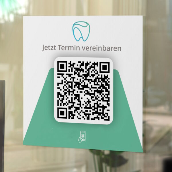 Terminsticker mit Terminvereinbarungs QR Code