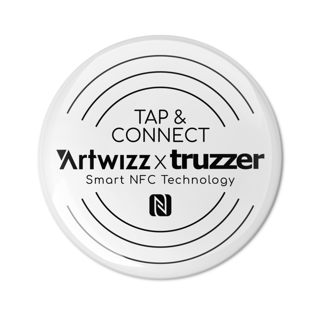 nfc smart button white