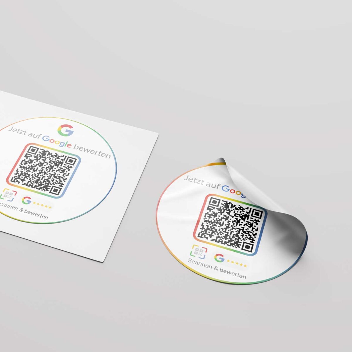 Google Bewertung QR Code Etikettenrolle – „G“-Design Schwarz & Weiß – Für mehr Bewertungen – Bild 6