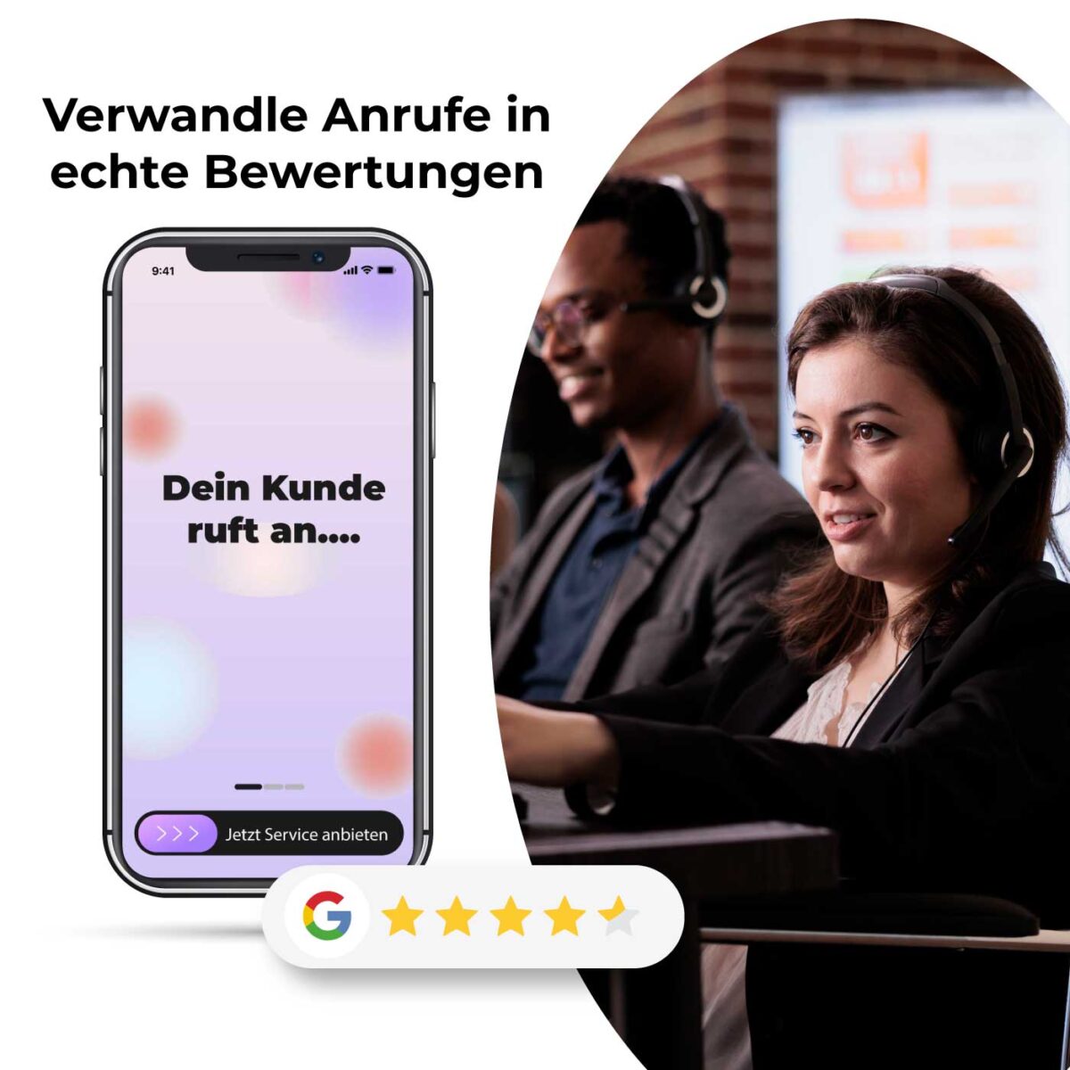 Empfehlio Inbound Flex – Professioneller Telefonservice mit integriertem Review-Management: Anrufe annehmen und Bewertungen boosten [Digital] – Bild 1