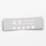 Google Bewertung Sticker mit Score – „Top Rated on Google“ – Schaufenster & Ladentür – Gold oder Weiß – 3 Größen – Bild 6