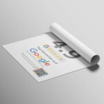 Google Bewertung Poster A3 | Mit QR Code direkt zur Bewertung | Kundenfeedback sichtbar machen