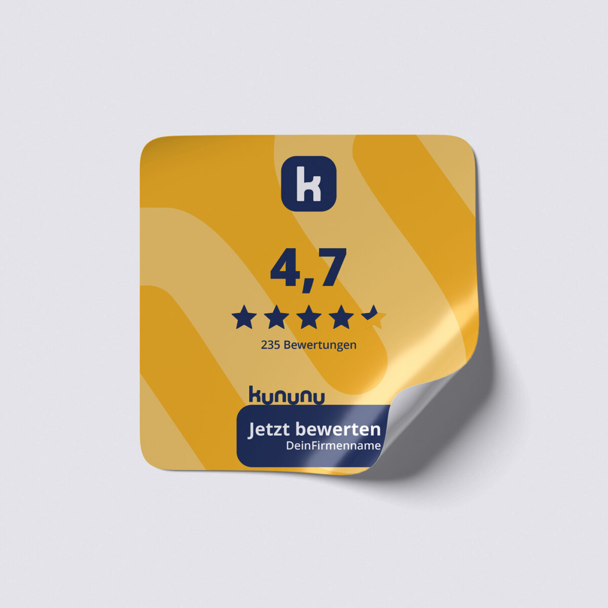 Kununu Score-Aufkleber mit QR-Code – Zeige Deinen kununu Score – Bild 1