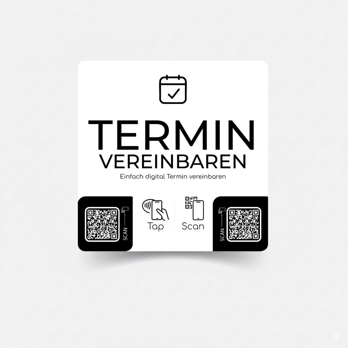 Termin Vereinbarung Sticker mit NFC & QR-Code – Bild 2