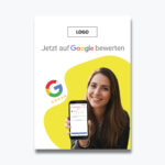 Google Bewertung QR Karte "Friend"