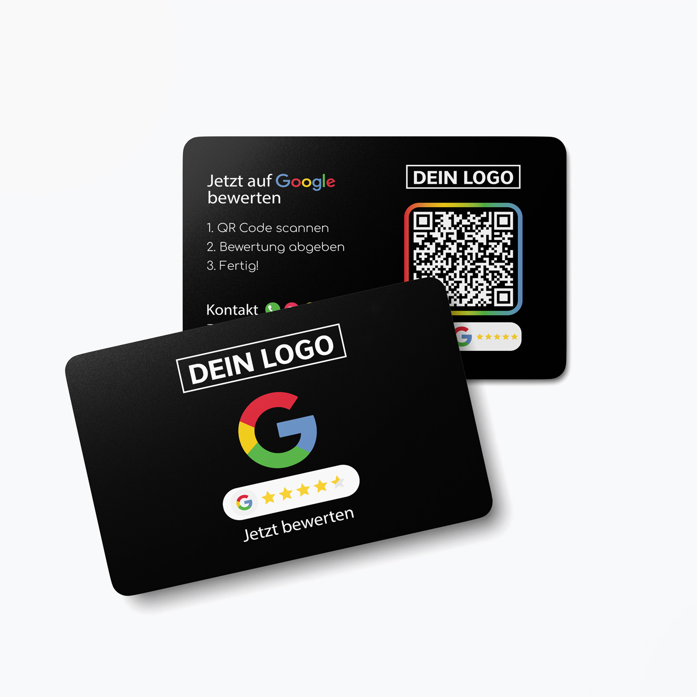 google-bewertung-visitenkarte-g-black-1 Bewerten Sie uns auf Google Visitenkarte G mit Google Bewertung QR Code Schwarz – Bild 1