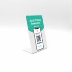 NFC & QR Code Aufsteller für Praxis- und Arztbewertungsportale wie jamenda & Co– Mehr echte Art- und Patientenbewertungen durch einen Tap