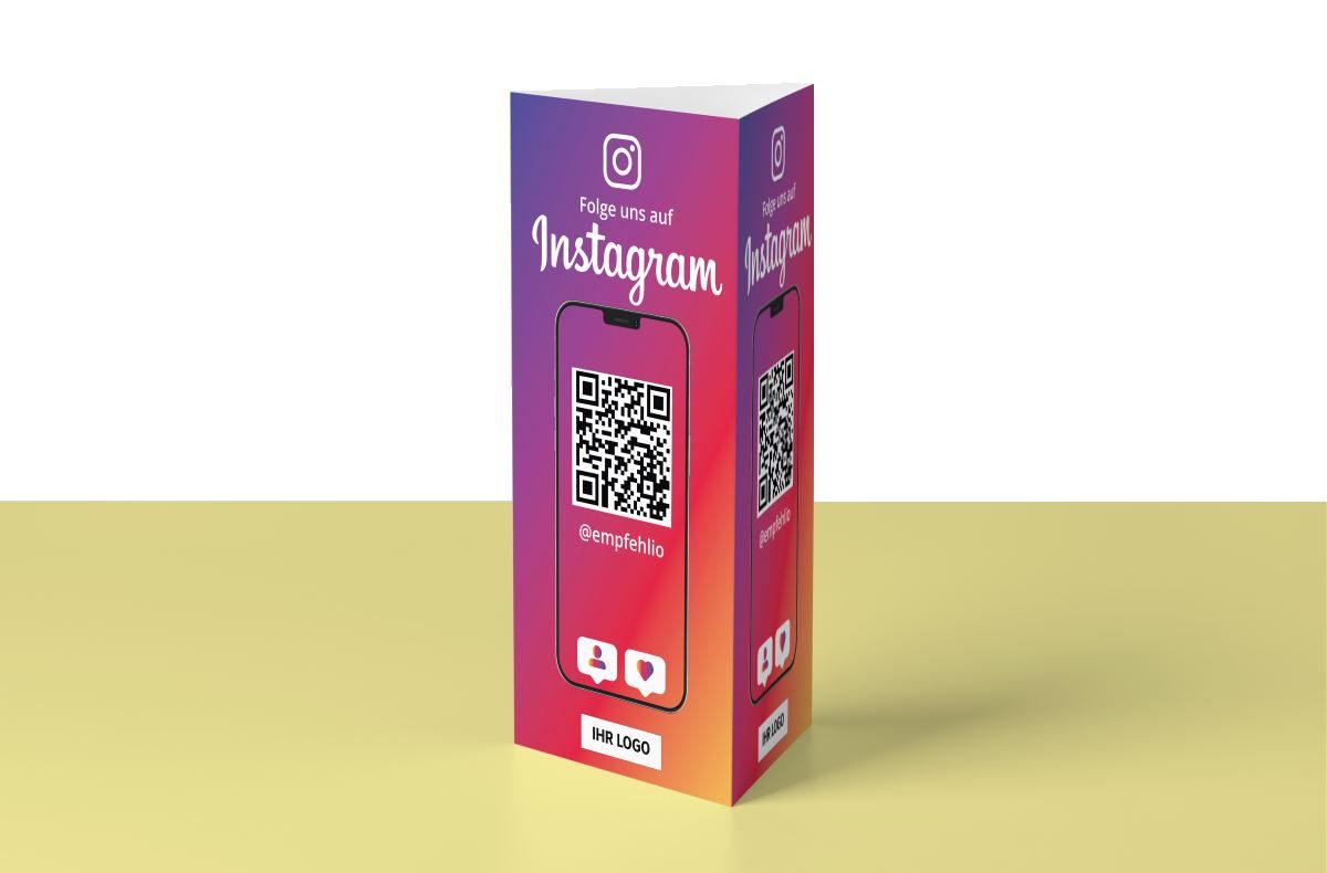 folge uns auf instagram tischaufsteller empfehlio folge uns auf instagram tischaufsteller empfehlio