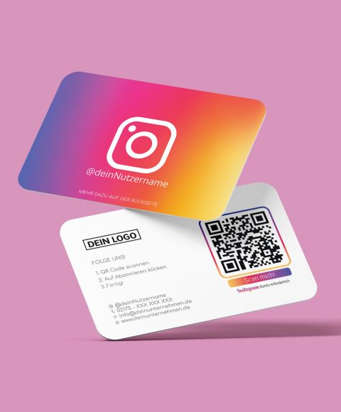 folge uns auf instagram visitenkarte icon front empfehlio 4 folge uns auf instagram visitenkarte icon front empfehlio 4