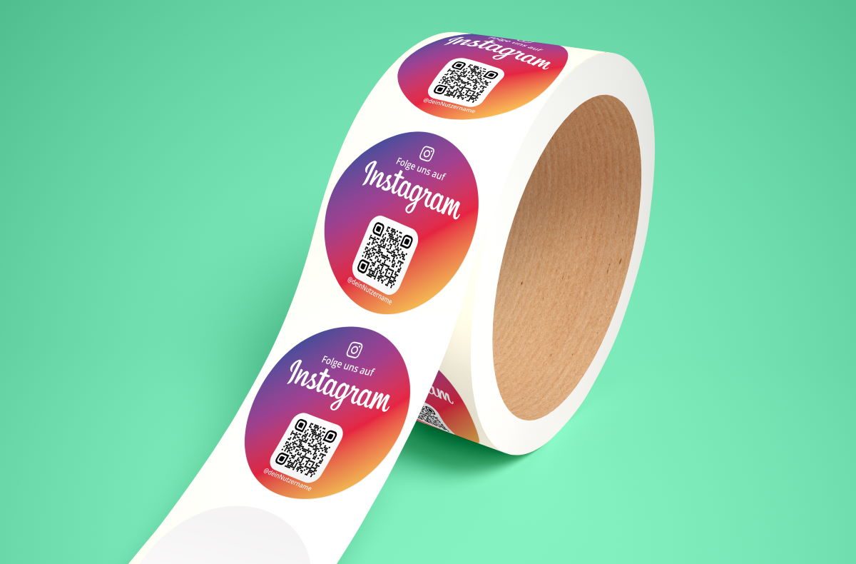 instgaram aufkleber versandetiketten auf etikettennrolle mit qr code empfehlio clean 36 instgaram aufkleber versandetiketten auf etikettennrolle mit qr code empfehlio clean 36