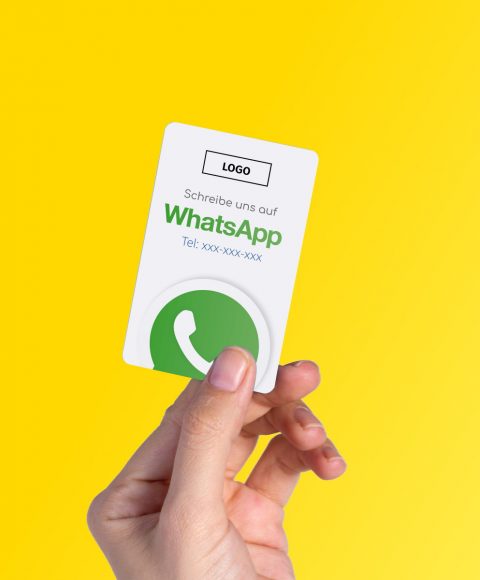 whatsapp visitenkarte clean mit qr code empfehlio back