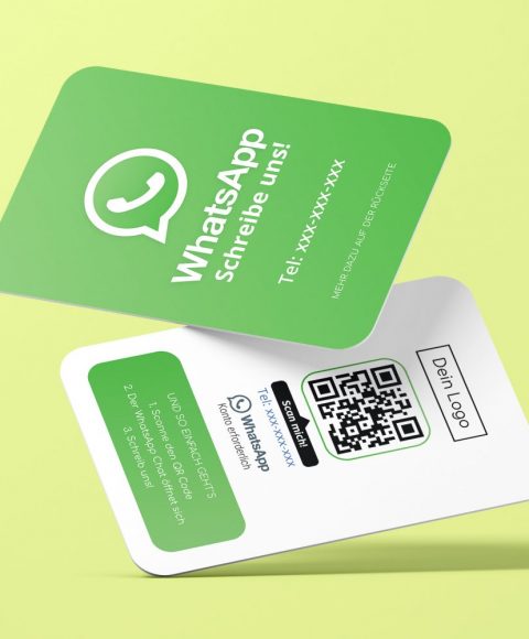 whatsapp visitenkarte double empfehlio mit qr code s WhatsApp Visitenkarten mit QR Code