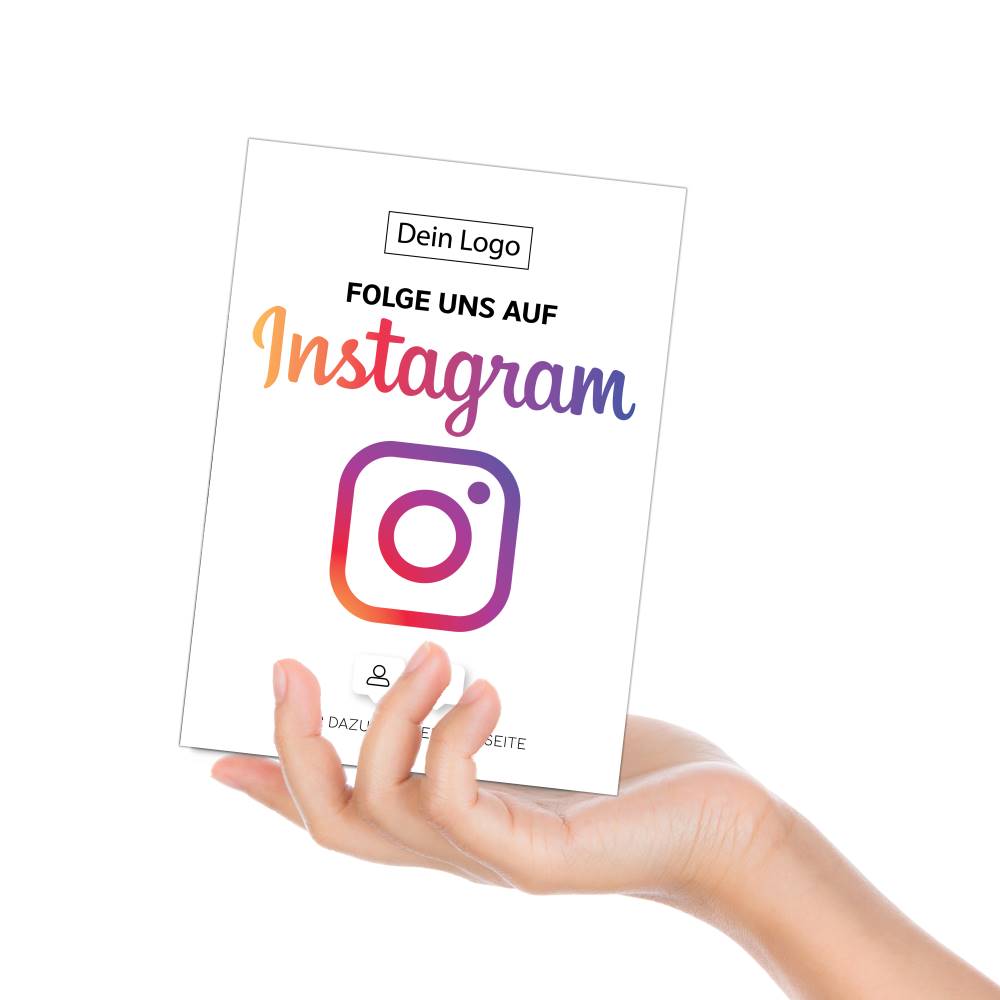 Folge uns auf Instagram Karte "Clean" – Bild 2