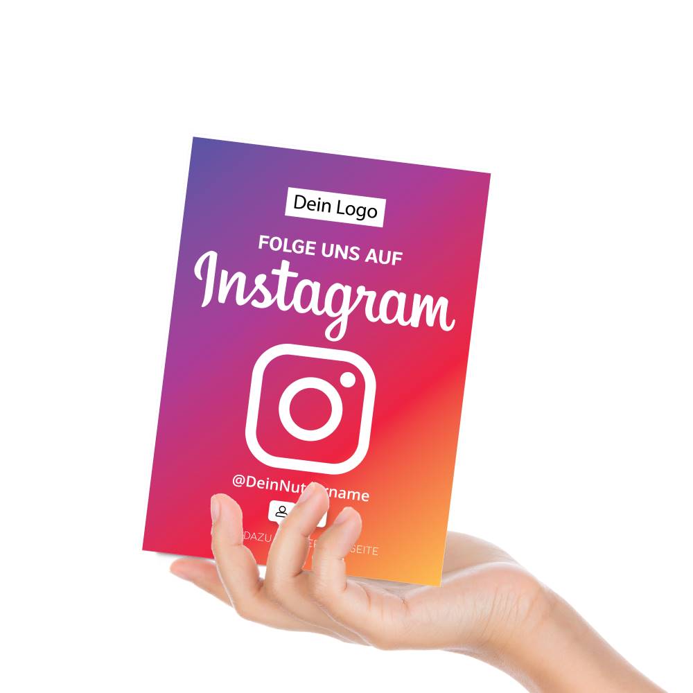 Folge uns auf Instagram Karte "Color" – Bild 4