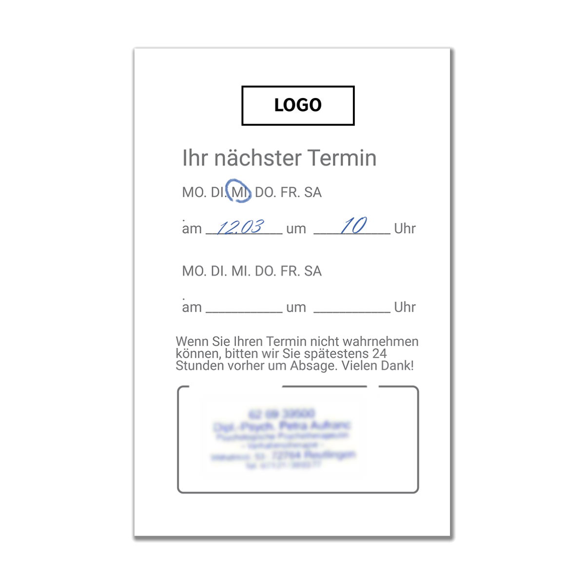 Terminkarten mit Google Bewertung QR Code – Bild 4