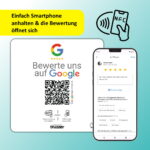 Google Bewertung NFC Aufkleber "Square" mit Google Bewertung QR Code – Bild 4