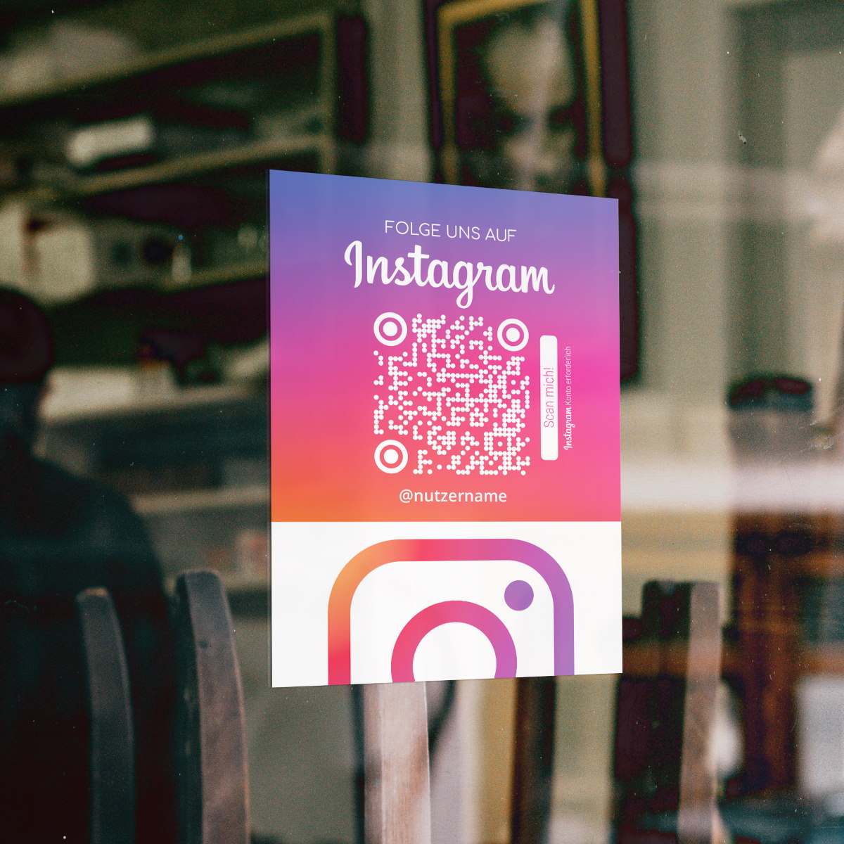 Instagram Aufkleber Iconic mit Instagram QR Code – Bild 1