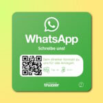 WhatsApp Chat NFC Aufkleber "Square" mit WhatsApp Chat QR Code – Bild 2