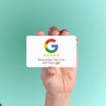 Bewerten Sie uns auf Google Visitenkarte Icon refresh mit Google Bewertung QR Code