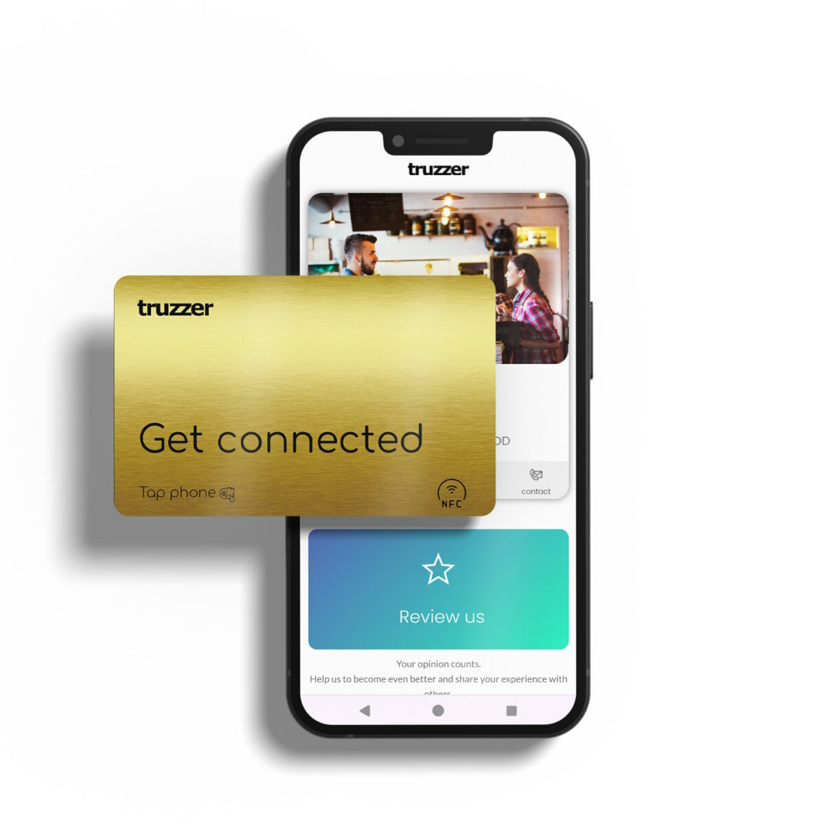 truzzer smart Metall NFC Visitenkarte / vcard – Bild 2