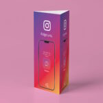 Folge uns auf Instagram NFC Tischaufsteller Triangl