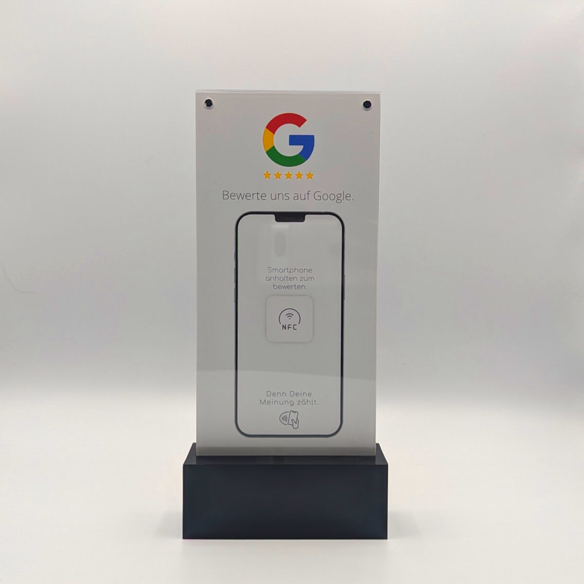 switchTAG GLOW - leuchtender NFC Tischaufsteller mit wechselbaren Inlays – Bild 3