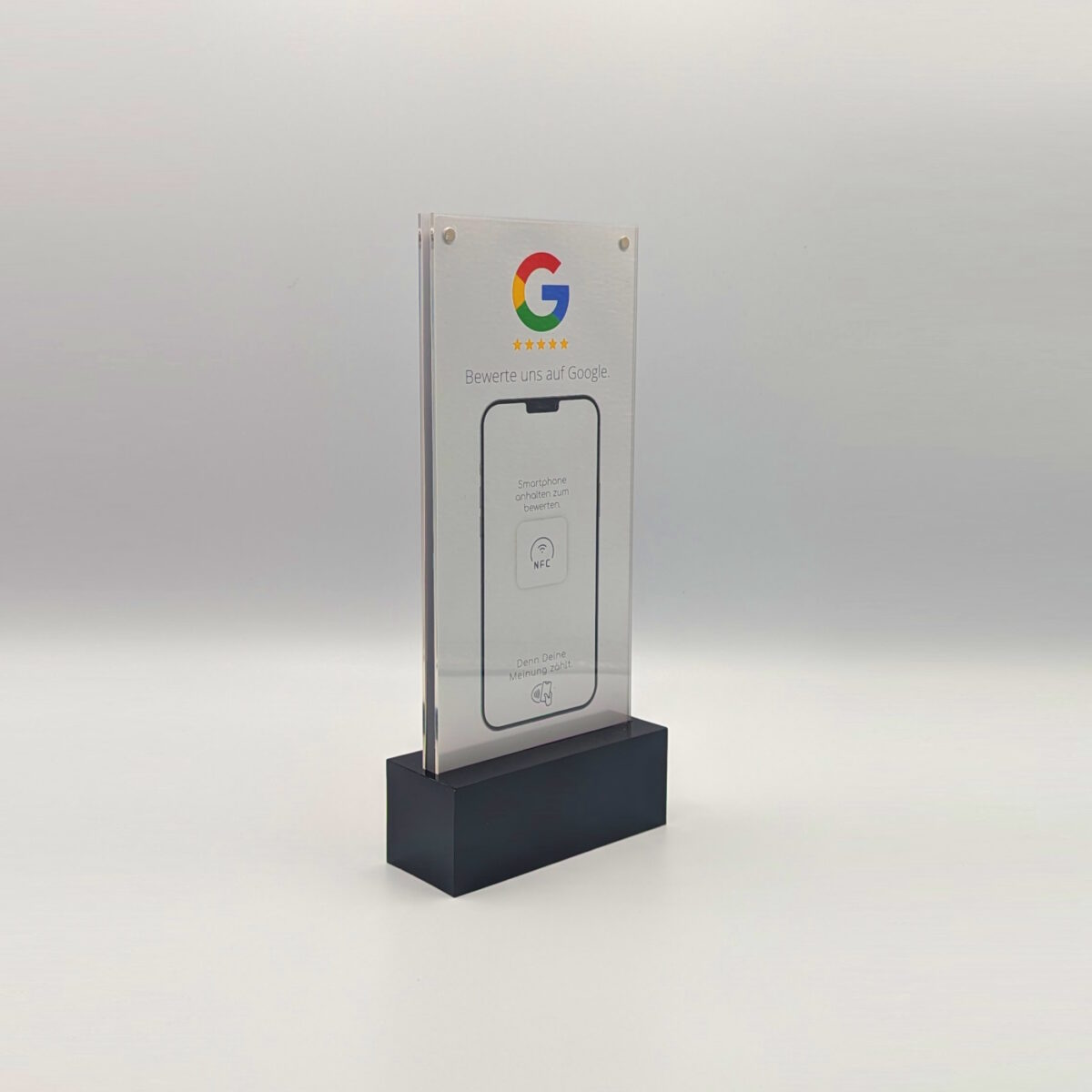 switchTAG GLOW - leuchtender NFC Tischaufsteller mit wechselbaren Inlays – Bild 2