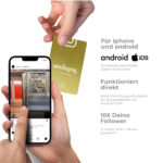 Folge uns auf Instagram NFC Metall Visitenkarte "Tap Premium" – Bild 2