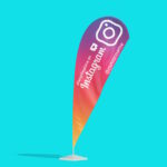 Folge uns auf Instagram Beachflag / Dropflag – Bild 2