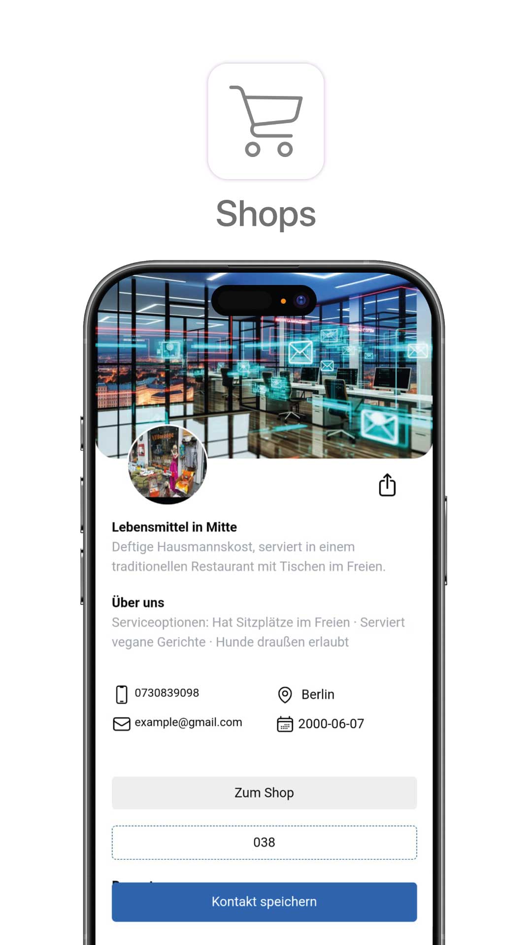 Mit Verlinkung zum Onlineshop